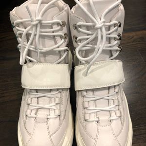 NEW Jeffrey Campbell white Fonzie sneakers 8.5